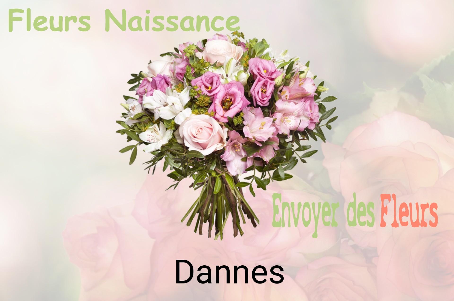 Bouquet de fleurs de naissance livré à Dannes