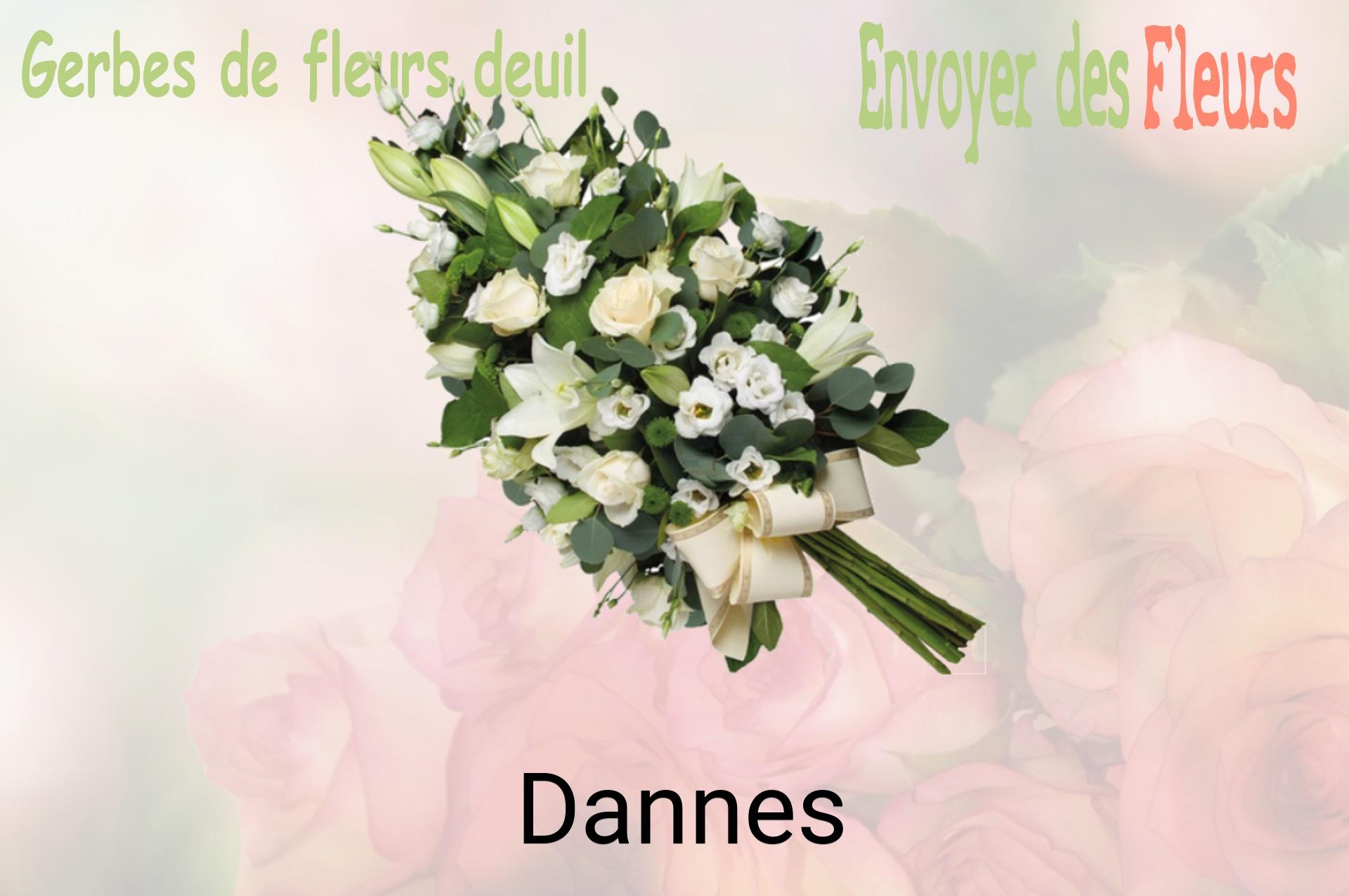 Gerbe de fleurs de deuil livrée à Dannes